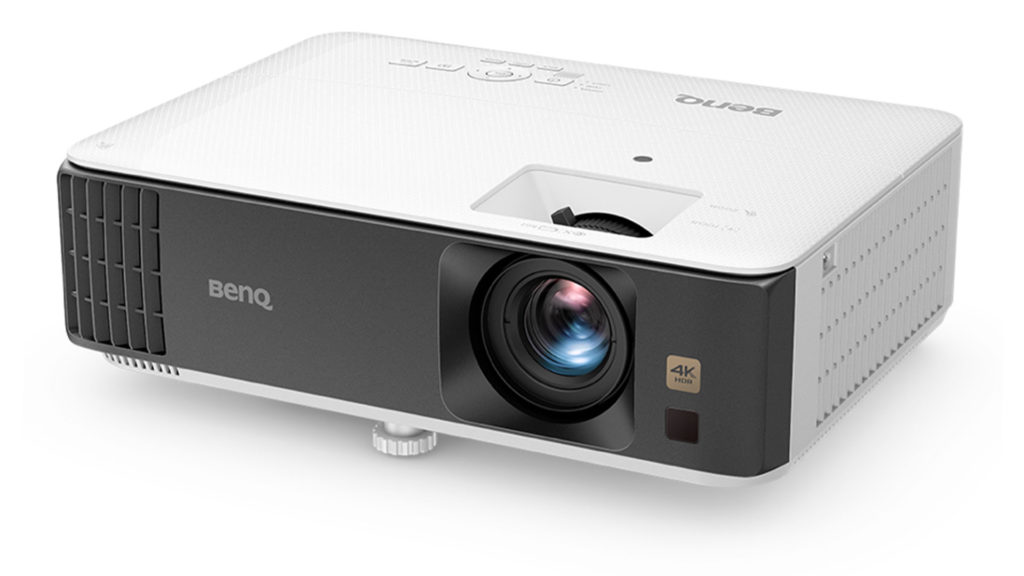 The BenQ TK700 Gaming Projector from the front right