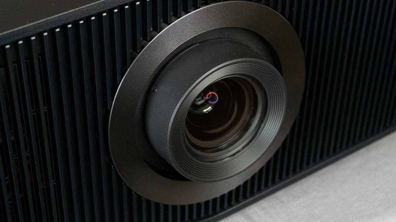 Sony VPL-XW7000ES projector lens close up