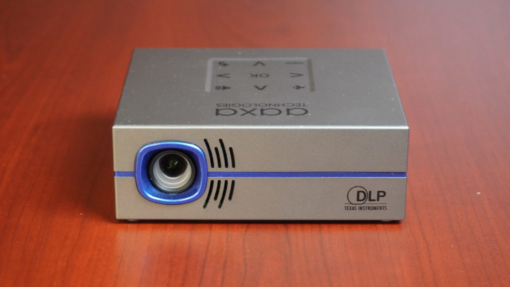 AAXA P8 mini projector from the front