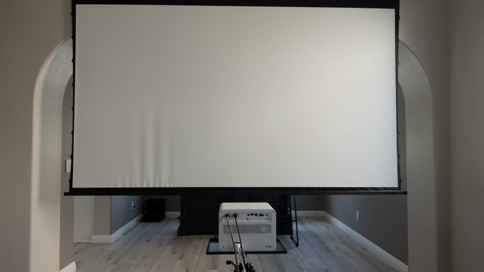 BenQ x3000i in use in a home theater