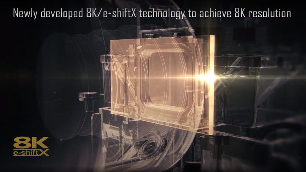 e-shiftX technology delivers 8K resolution