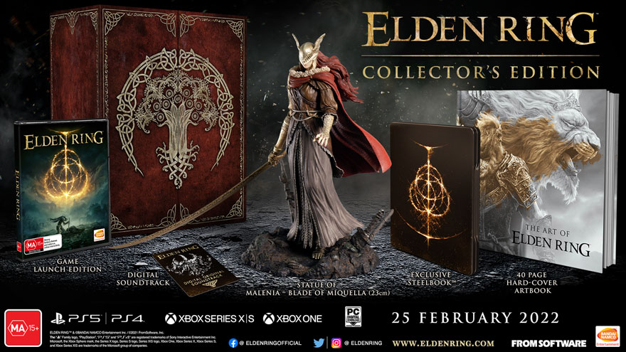 For those of you who really love Elden Ring, there is a Collector’s Edition available and it comes with some cool additions.