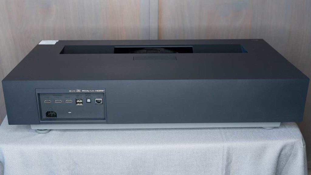 LG CineBeam HU915QB from the rear