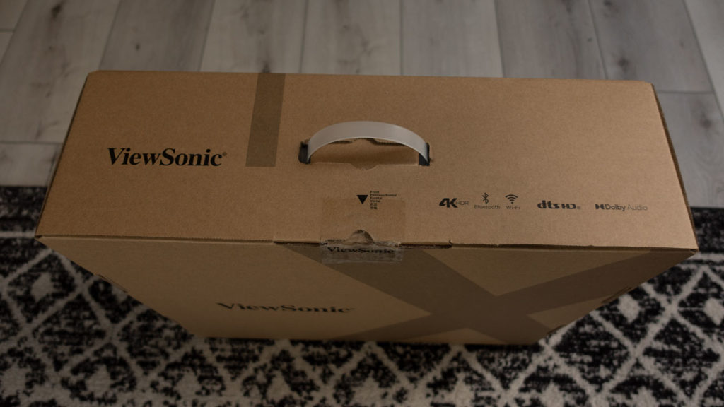 The ViewSonic X2000B-4K comes packaged nicely.
