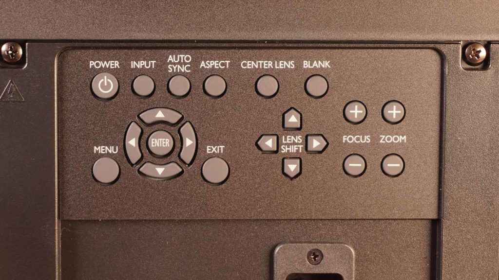 Benq Lu9750 Button Layout - Projector Reviews - Image