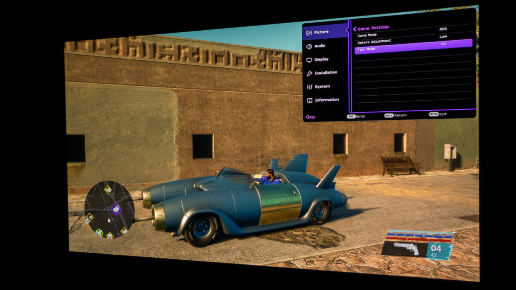 Saints Row Self Made Played On BenQ x3000i