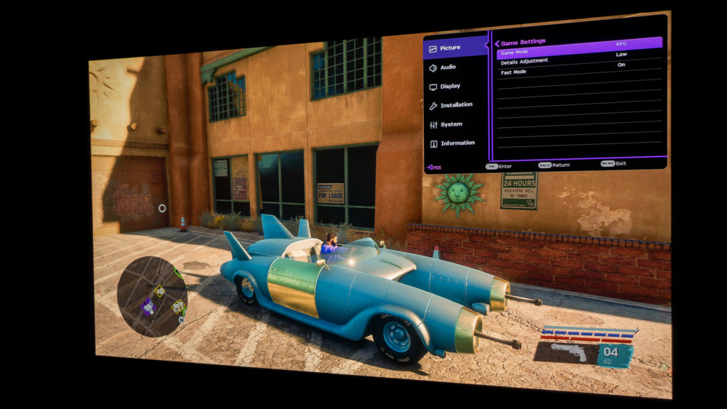 Saints Row Self Made Played On BenQ x3000i