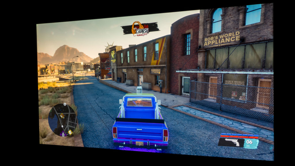 Saints Row Self Made Played On BenQ x3000i