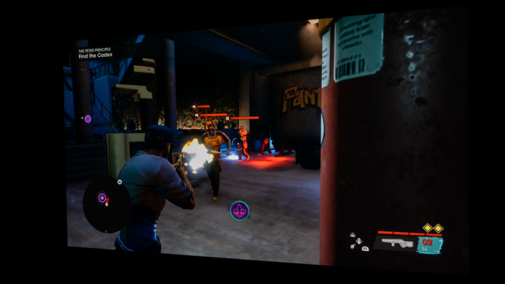 Saints Row Self Made Played On BenQ x3000i