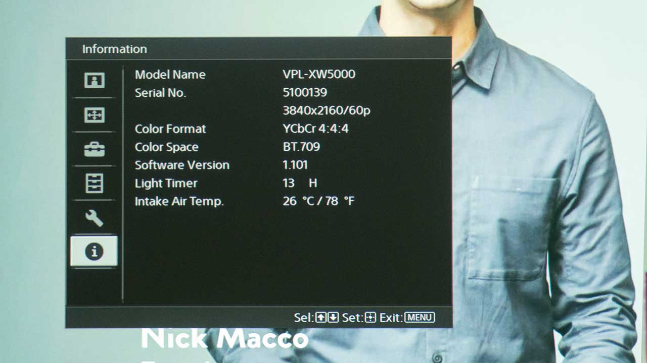 Sony-XW5000ES-Menu-4 - Projector Reviews Image
