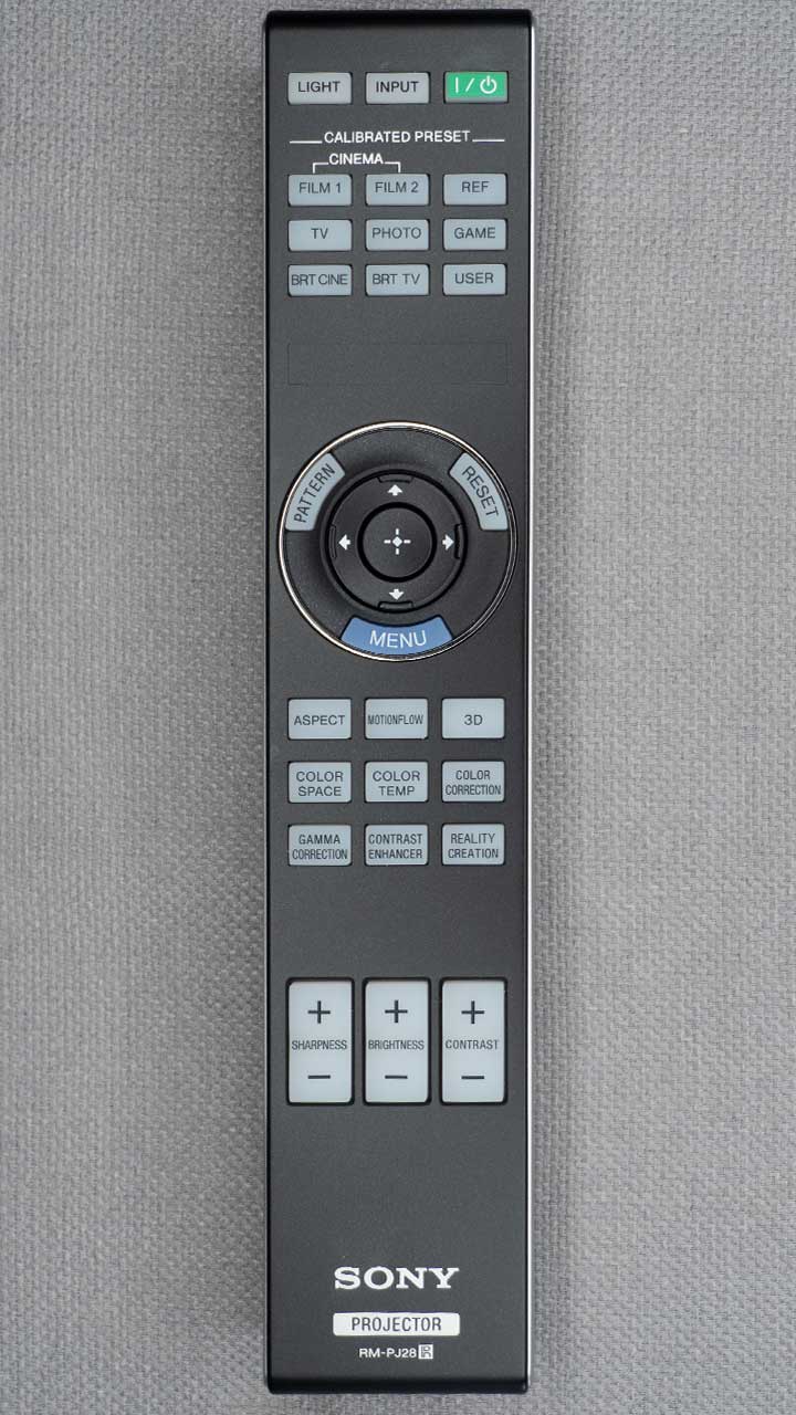 Sony-XW5000ES-Sample-remotes - Projector Reviews Image