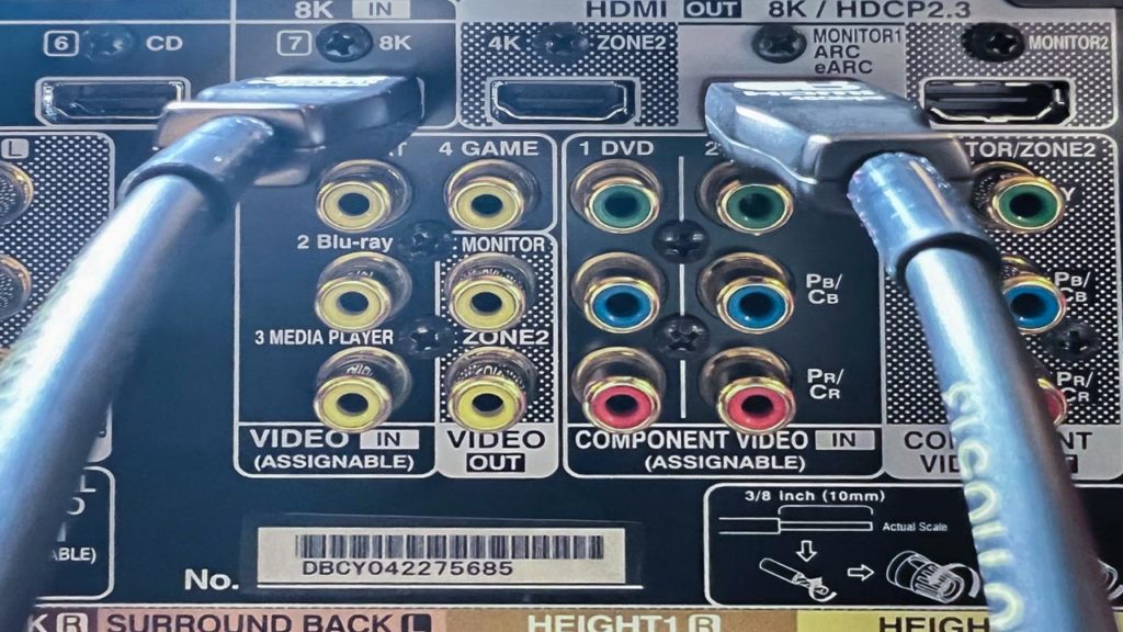 Denon Av Reciever To Test The Cable Ability - Projector Reviews - Image