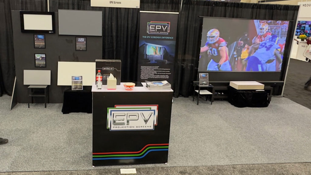 Epv Projection Screens Booth - Projector Reviews - Image