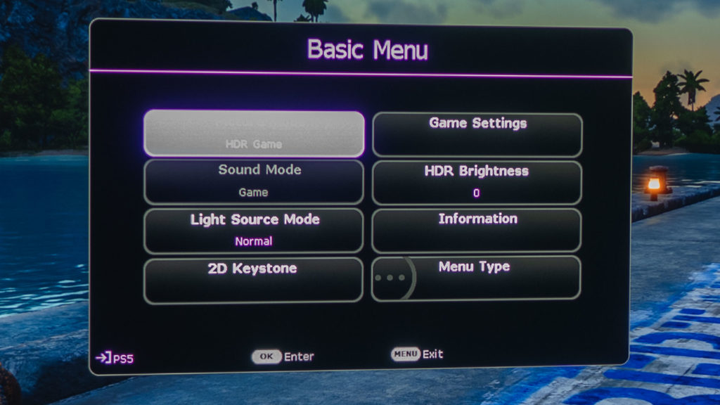 BenQ Gaming Optimization Settings - Projector Reviews - Image