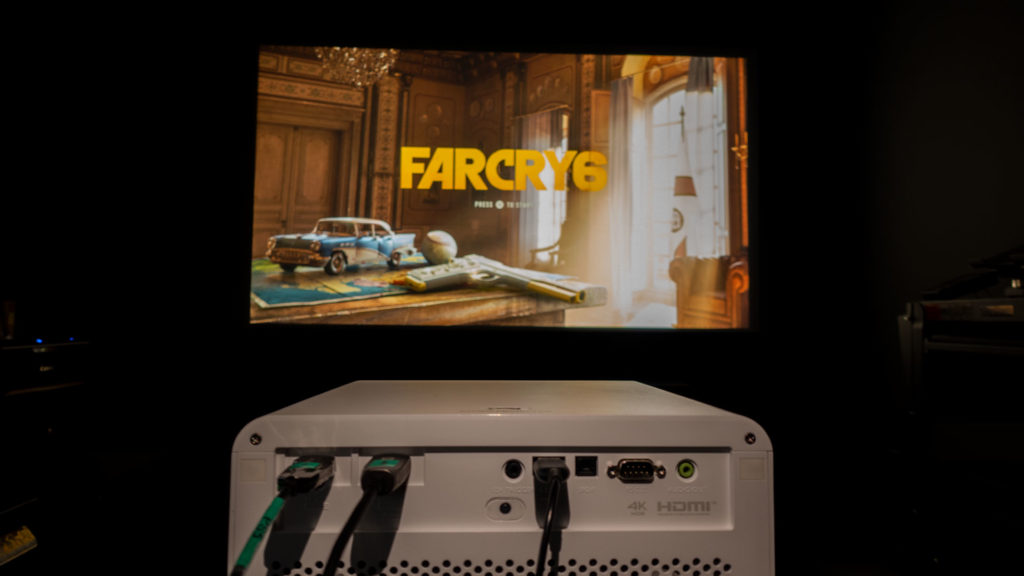 BENQ X3000i in use Playing Far Cry 6- Projector Reviews - Image