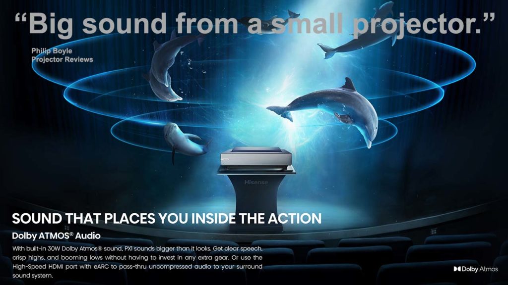 Hisense Px1 with Dolby Atmos Audio - Projector Reviews - Image