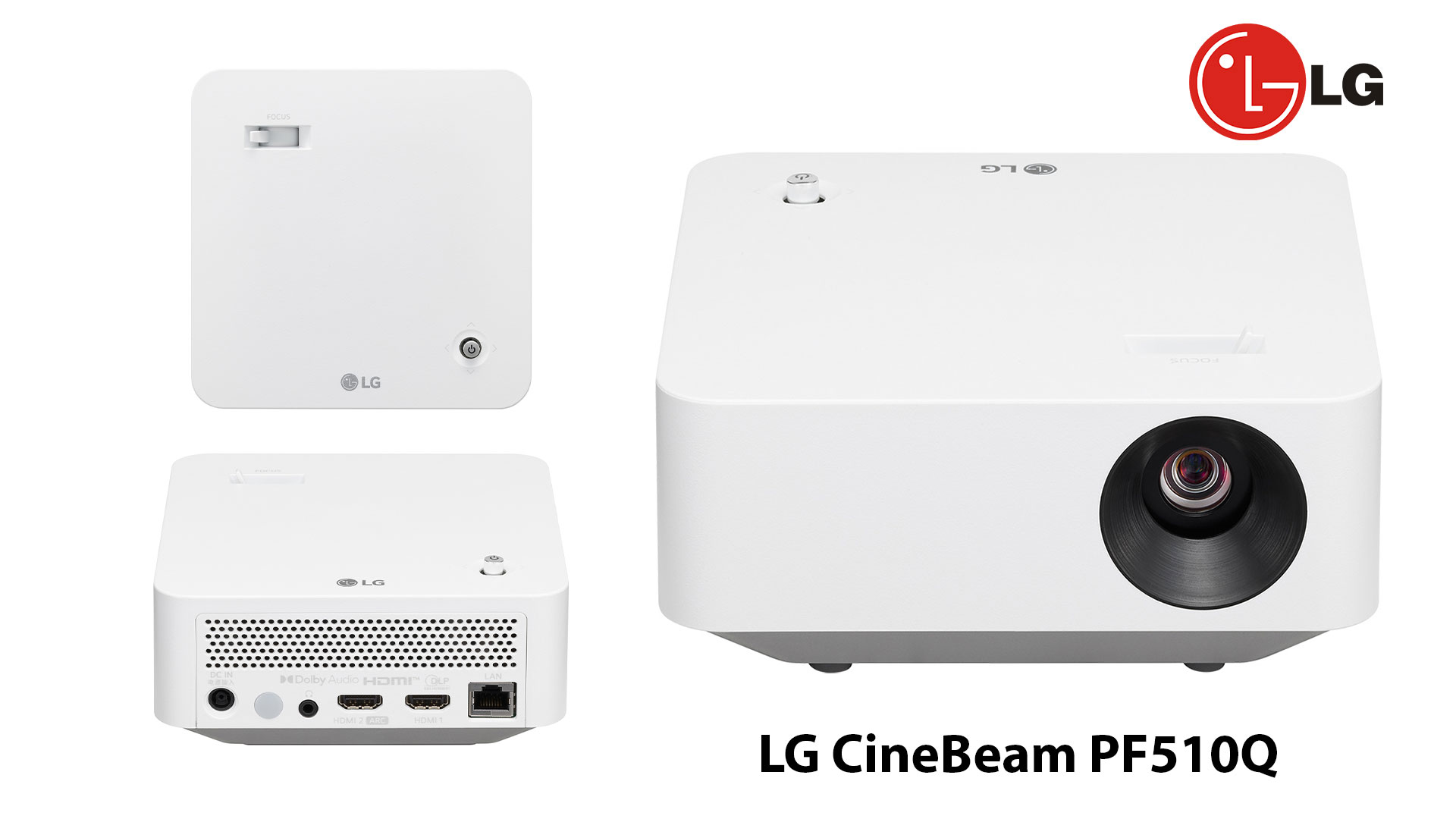 LG CineBeam PF510Q Smart Portable Projector with Simple Remote - PF510Q