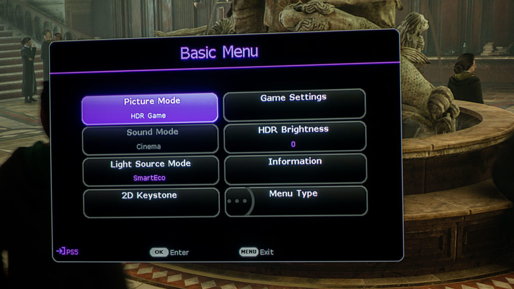 BenQ X3000i - Menu - Projector Reviews - Image