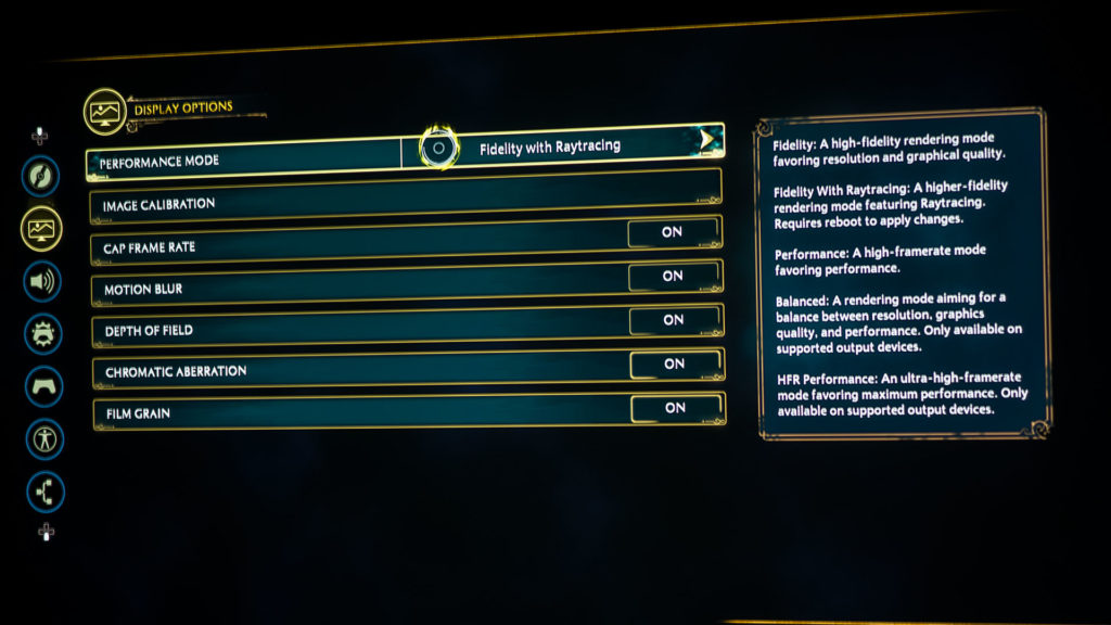 Hogwarts Legacy - Menu - Projector Reviews - Image