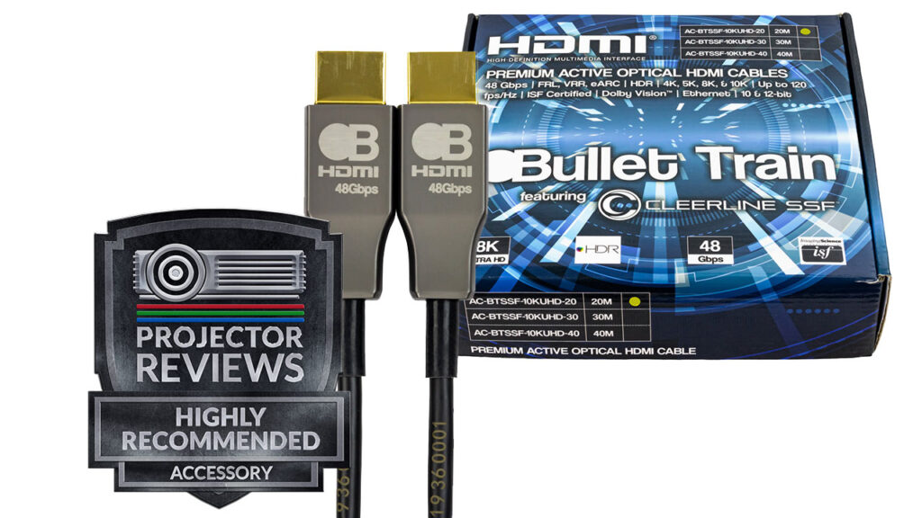 Bullet Train 48Gbps Active Optical Hdmi Cables - Projector Reviews - Image