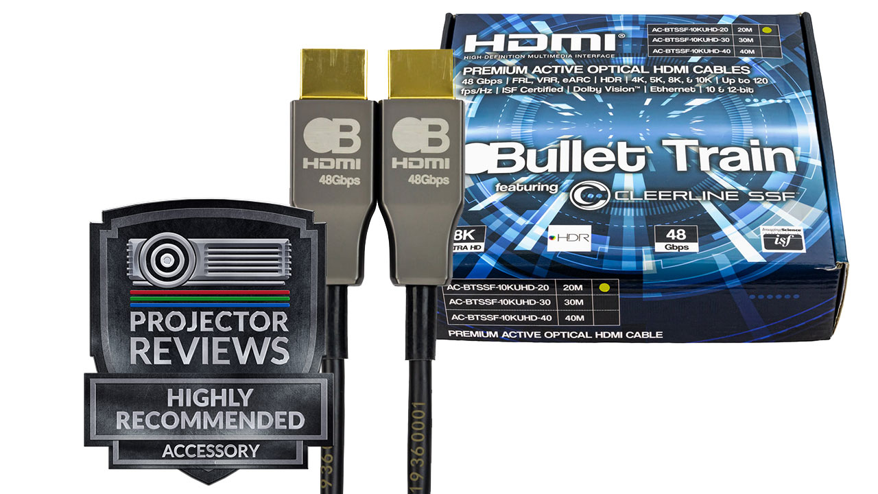 Bullet-Train-AOC-HDMI-Award - Projector Reviews Image