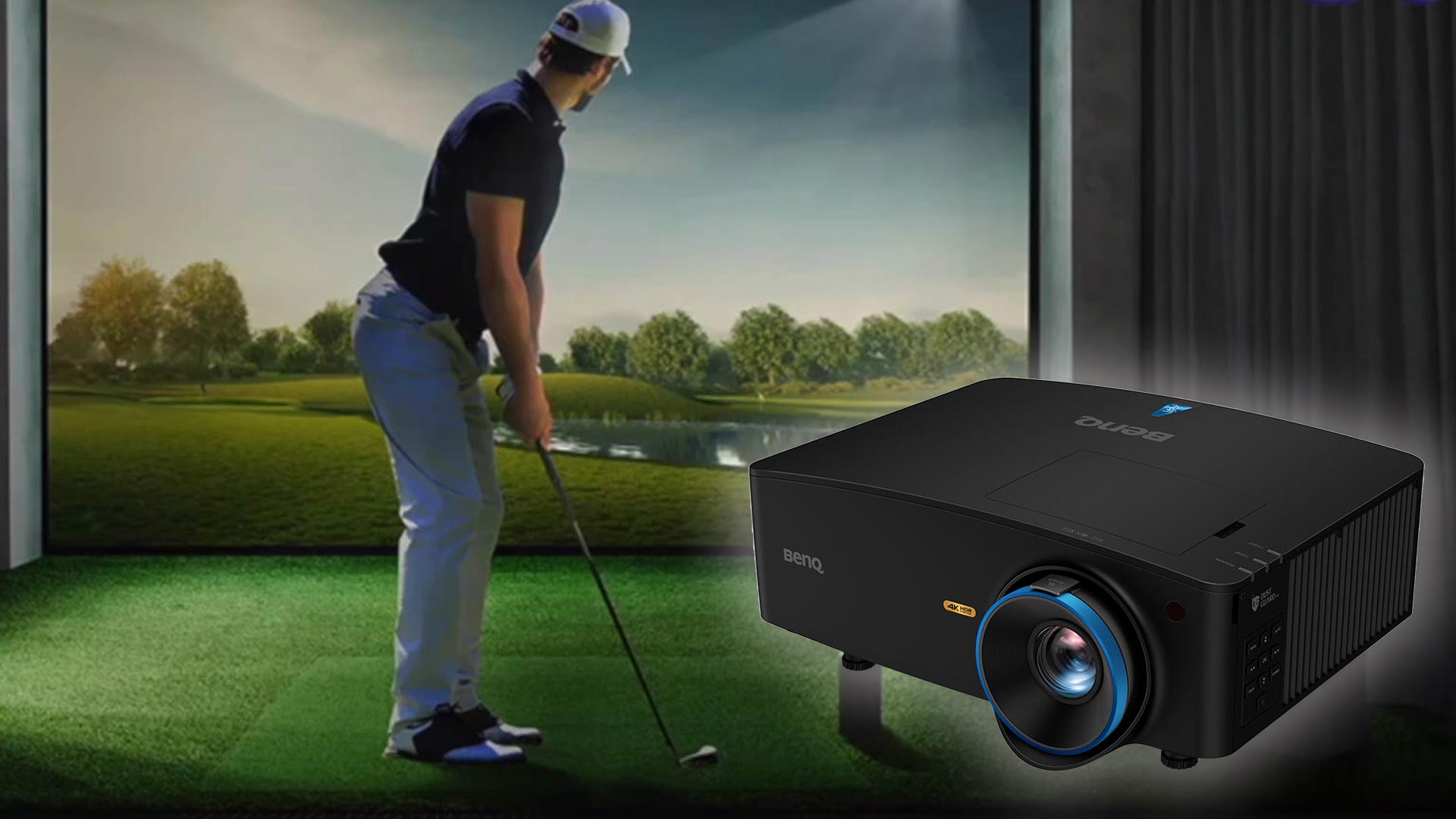 A Dual Use Golf Simulator And Home Entertainment Projector. - Projector Reviews - Image