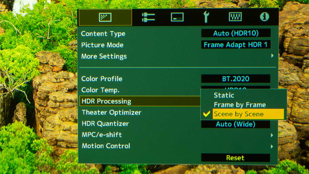 JVC-NZ7-Menu-HDR-Frame-Adapt-Processing - Projector-Reviews-Image