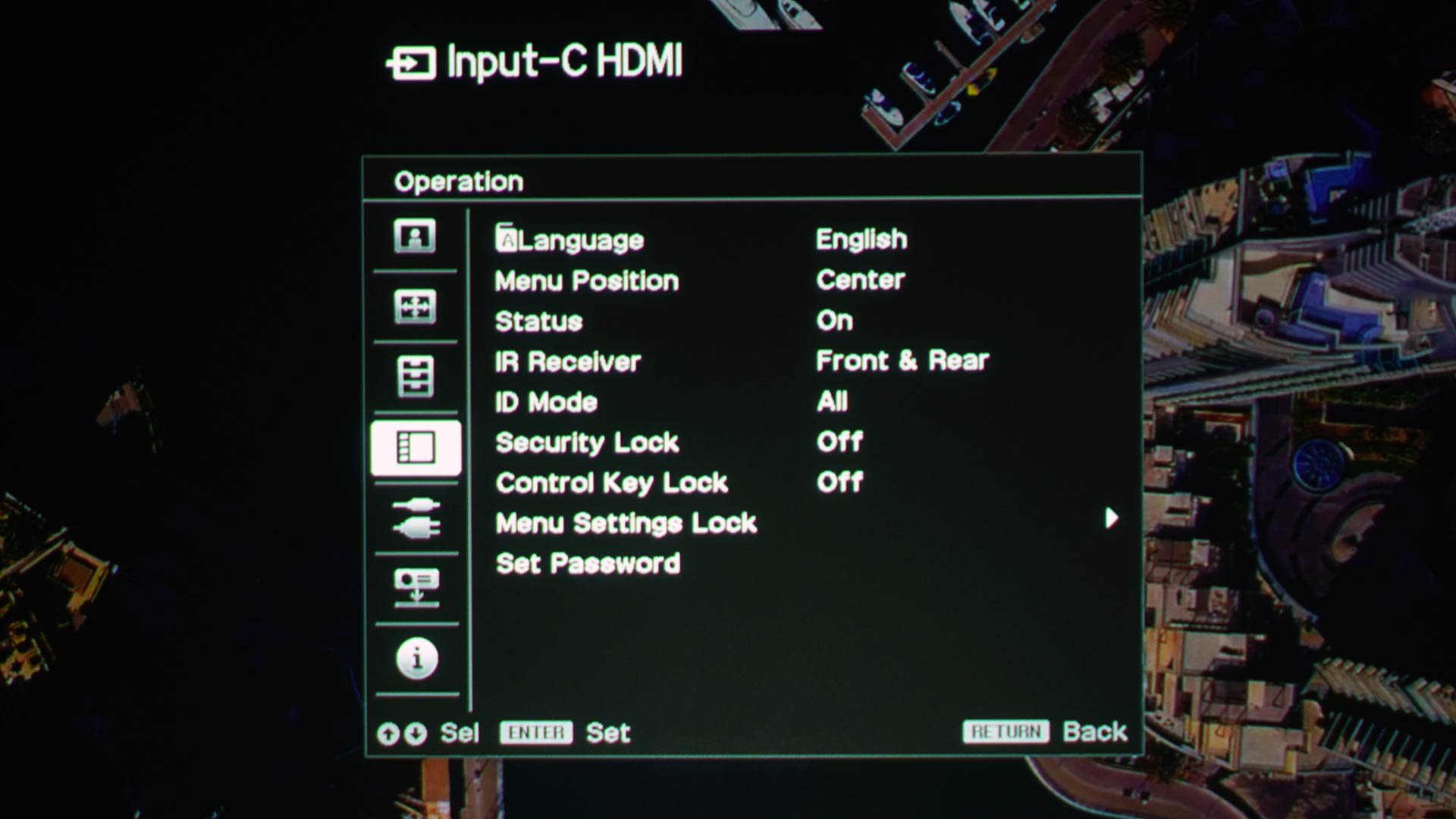 Sony Uses A Common Menu System - Projector Reviews - Image