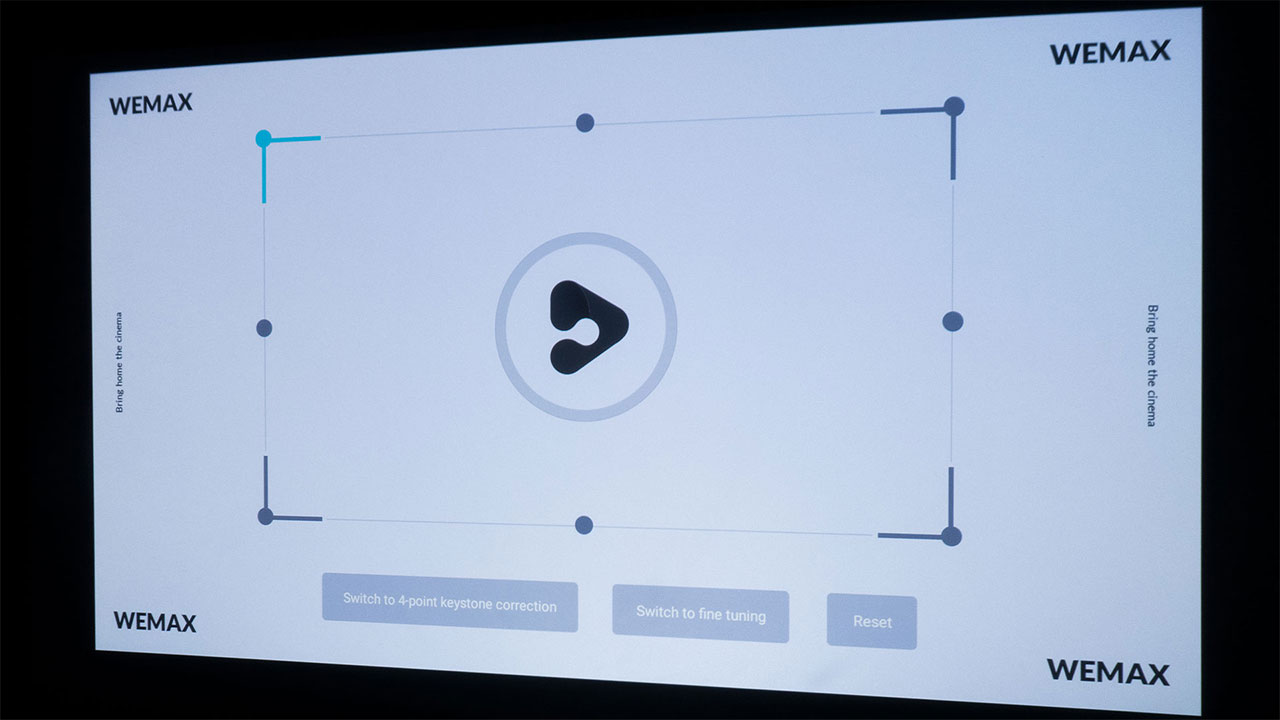 Wemax Nova Keystone Correction - Projector Reviews - Image