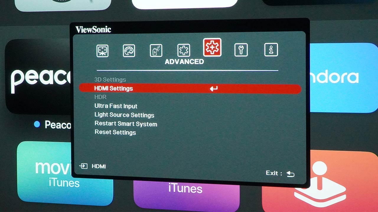 ViewSonic_X2-4K_Menu - Projector Reviews - Image