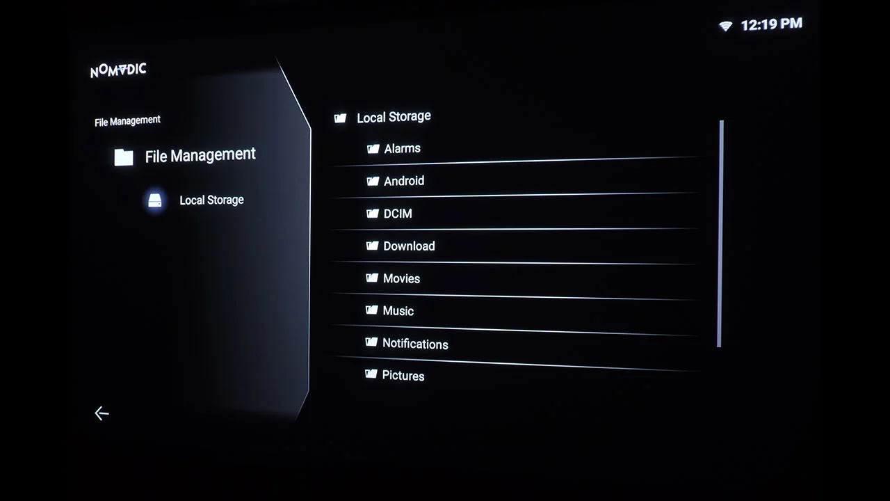 Nomadic_P2000UST-RGB_menus - Projector Reviews Images