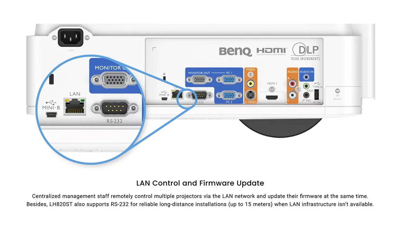 BenQ_LH820ST_ManageControl#1 - Projector Reviews Images