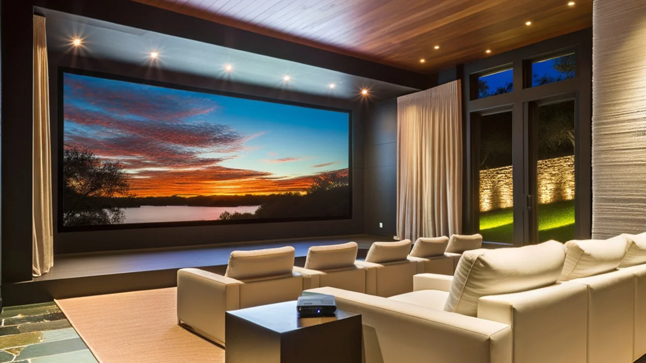 Massive-Screen-in-room - Projector Reviews Images