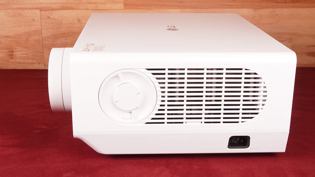 Lg Bf50Rg Laser Projector Side View - Projector Reviews - Image