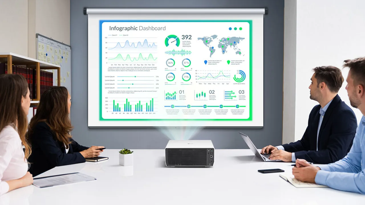 LG BF50RG Projector Text and Presentation - Projector Reviews - Image