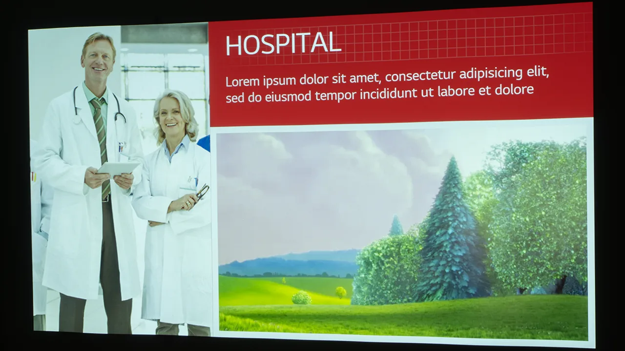 LG BF50RG Projector Text - Projector Reviews - Image