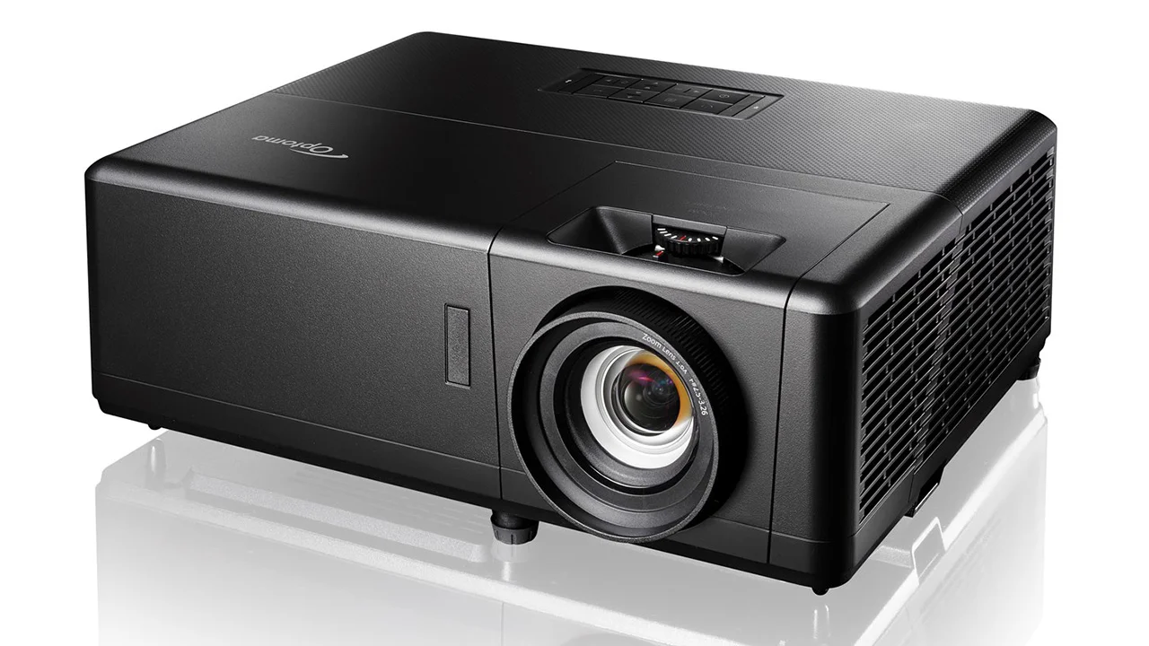 OptomaUHZ55_0001_Optoma_UHZ55_Mfr_Front_Left_Reflect - Projector Reviews Images