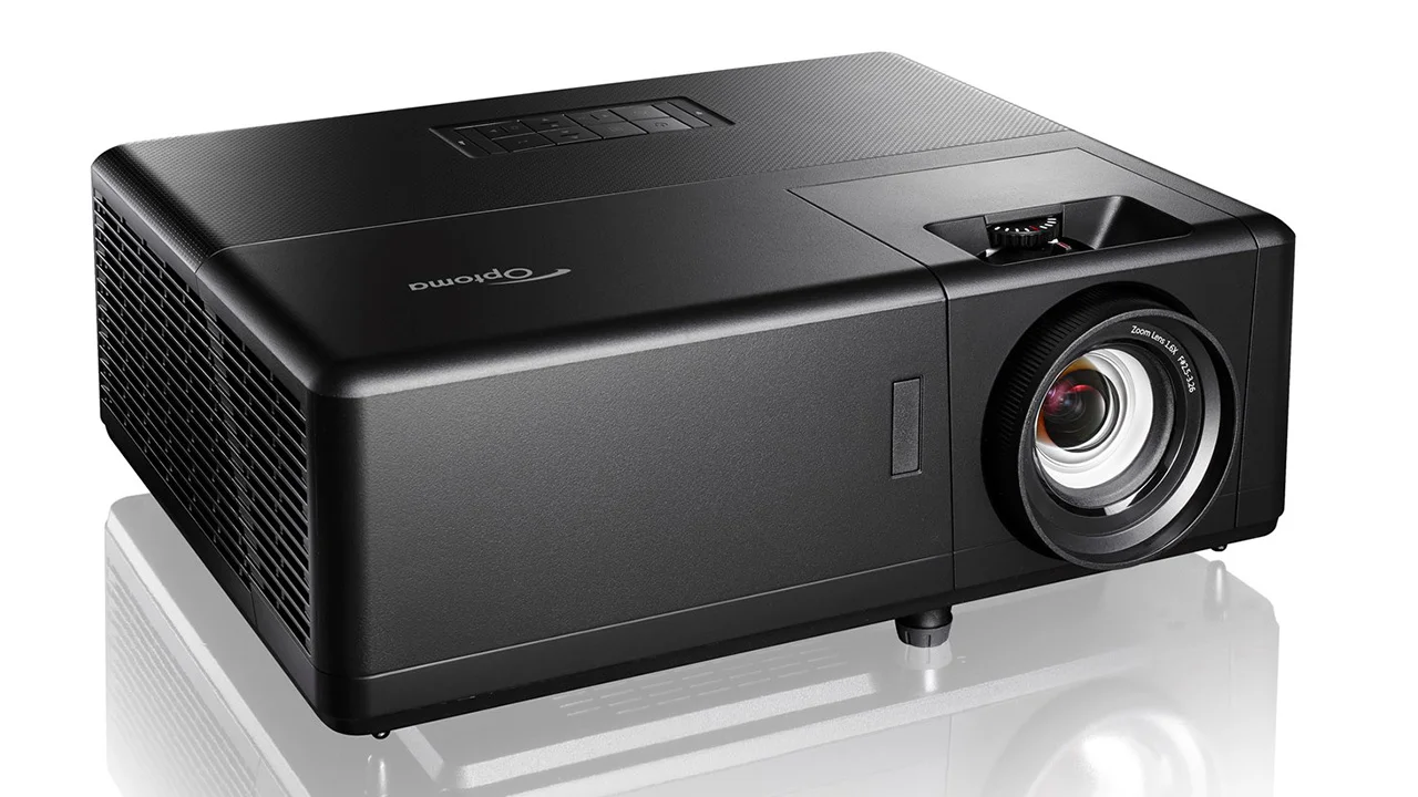 OptomaUHZ55_0002_Optoma_UHZ55_Mfr_Front_Right_Reflect - Projector Reviews Images