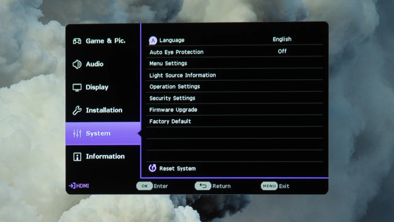 BenQ-X300G-Menu-4 - Projector Reviews Images