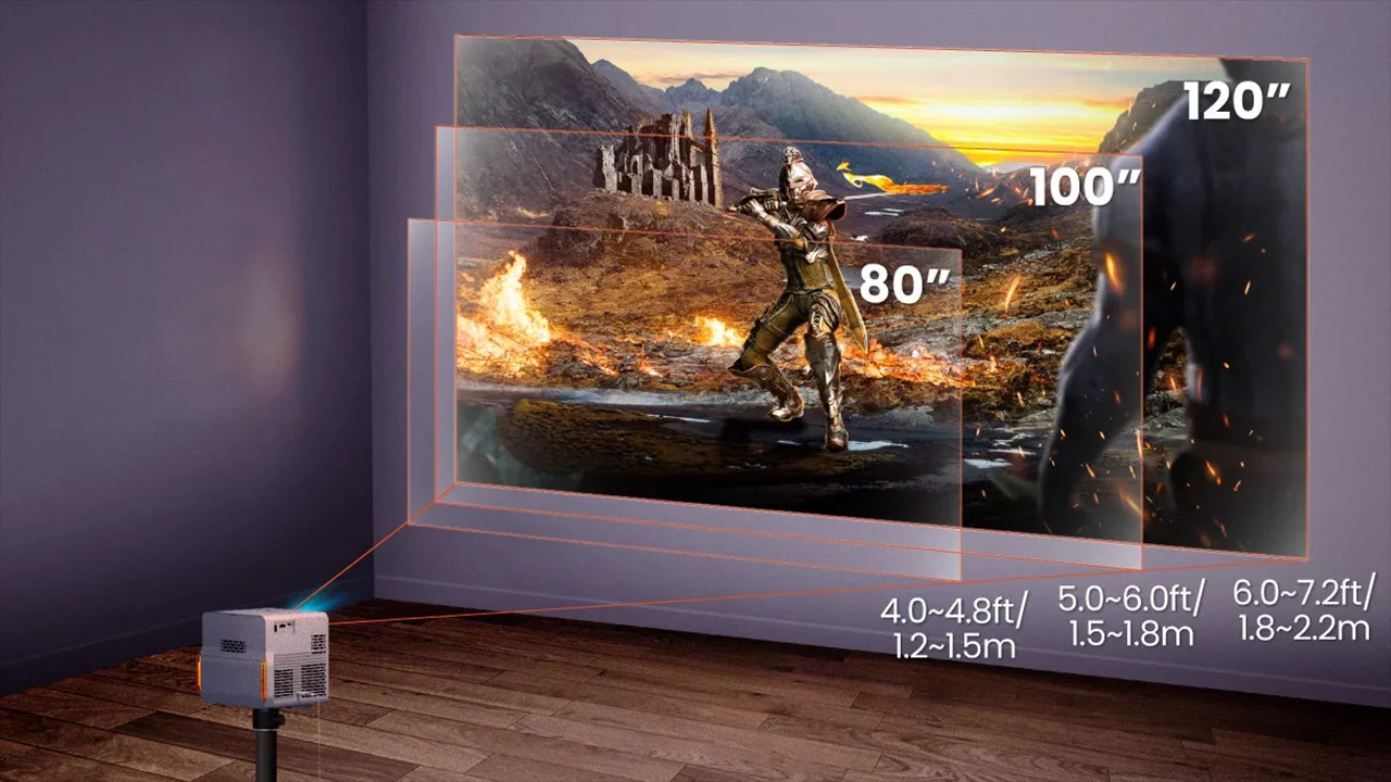 BenQ-X300G-Throw-Distance - Projector Reviews Images