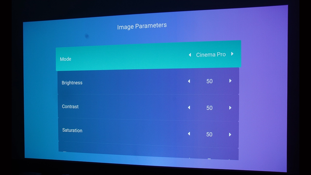 NexiGo Aurora Pro Menus - Projector Reviews - Images