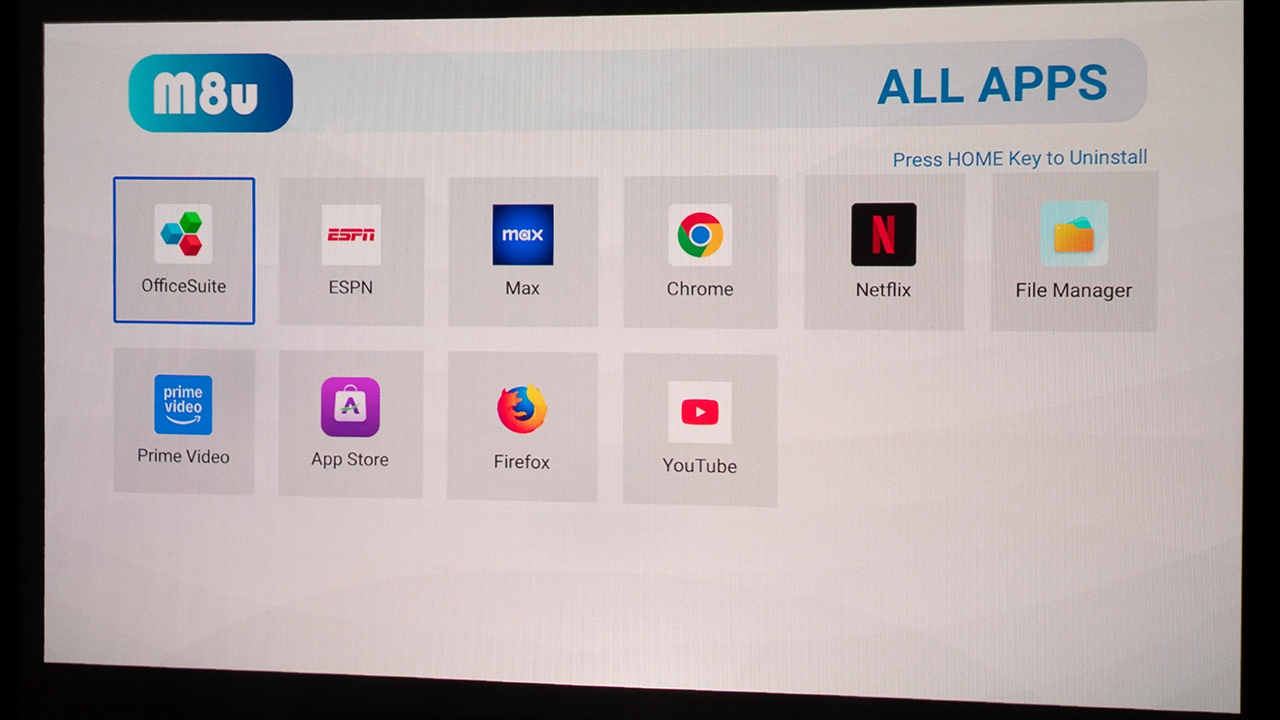 AAXA M8U Menus - Projector Reviews - Images