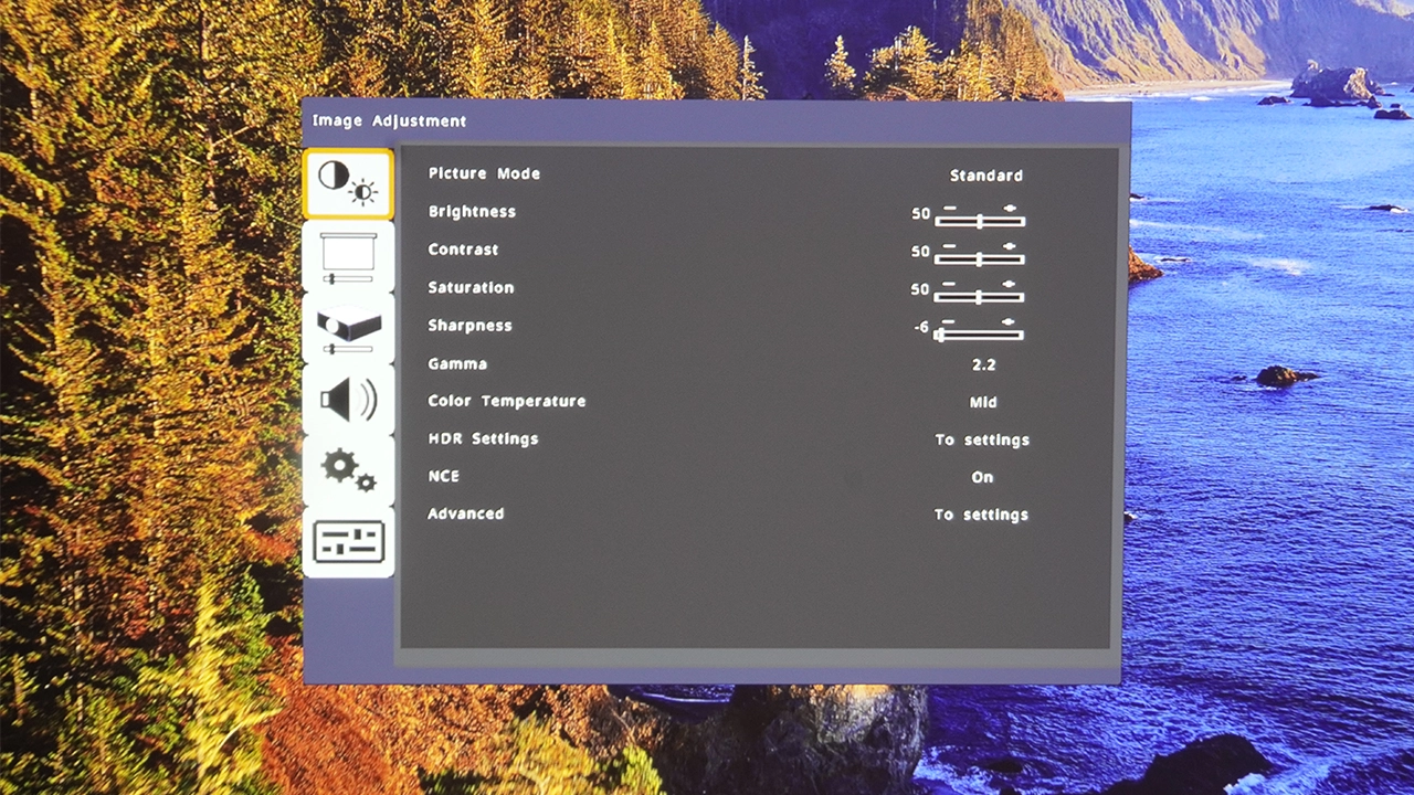Ricoh UHL3660 Menu - Projector Reviews - Images