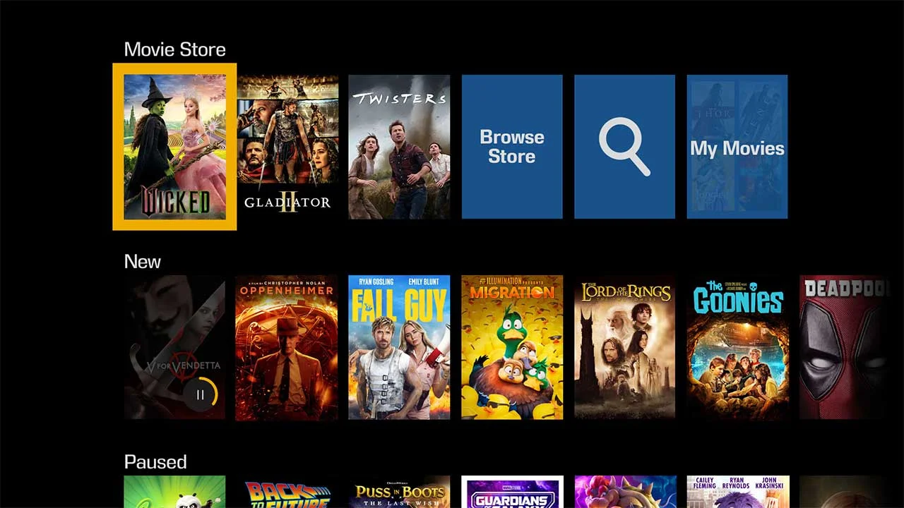 Kaleidescape Strato M Menus - Projector Reviews - Images