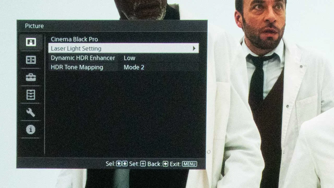 Sony BRAVIA 7 Menu - Projector Reviews - Images