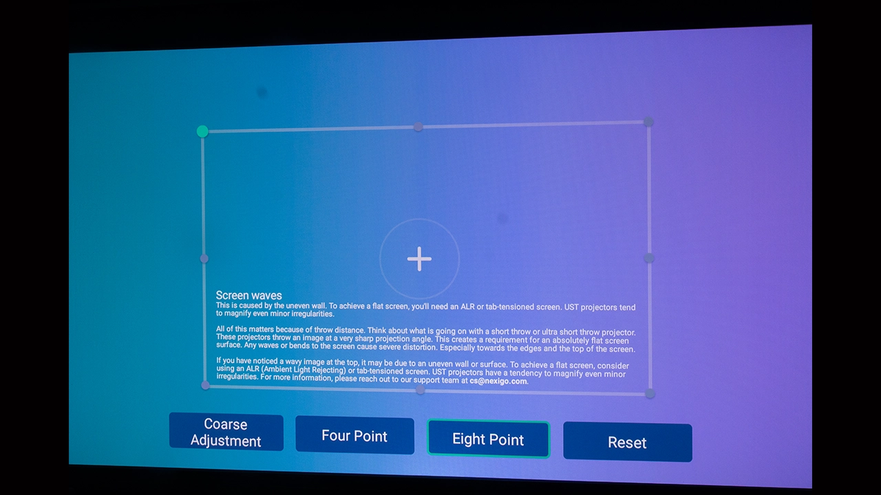 NexiGo Aurora Pro MKII Menu - Projector Reviews - Images