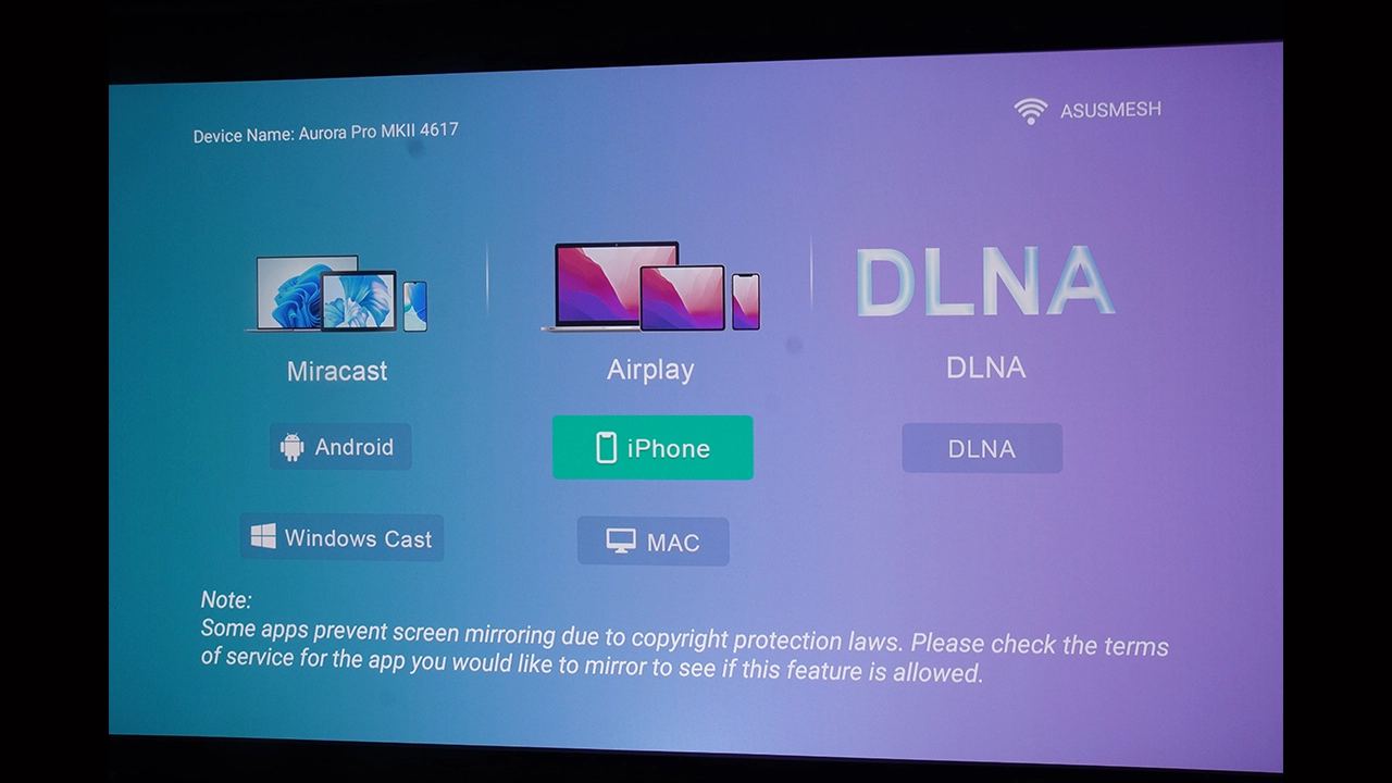 NexiGo Aurora Pro MKII Menu - Projector Reviews - Images