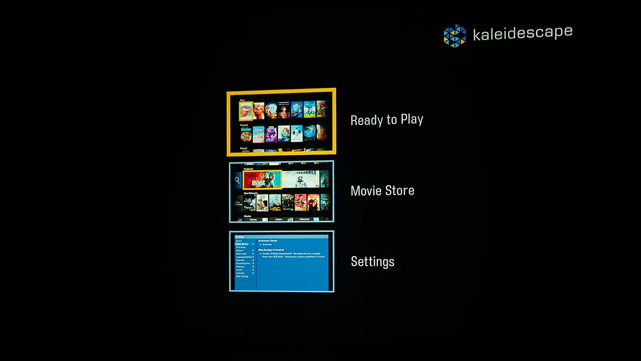 Kaliedescape Strato E UX - Projector Reviews - Images